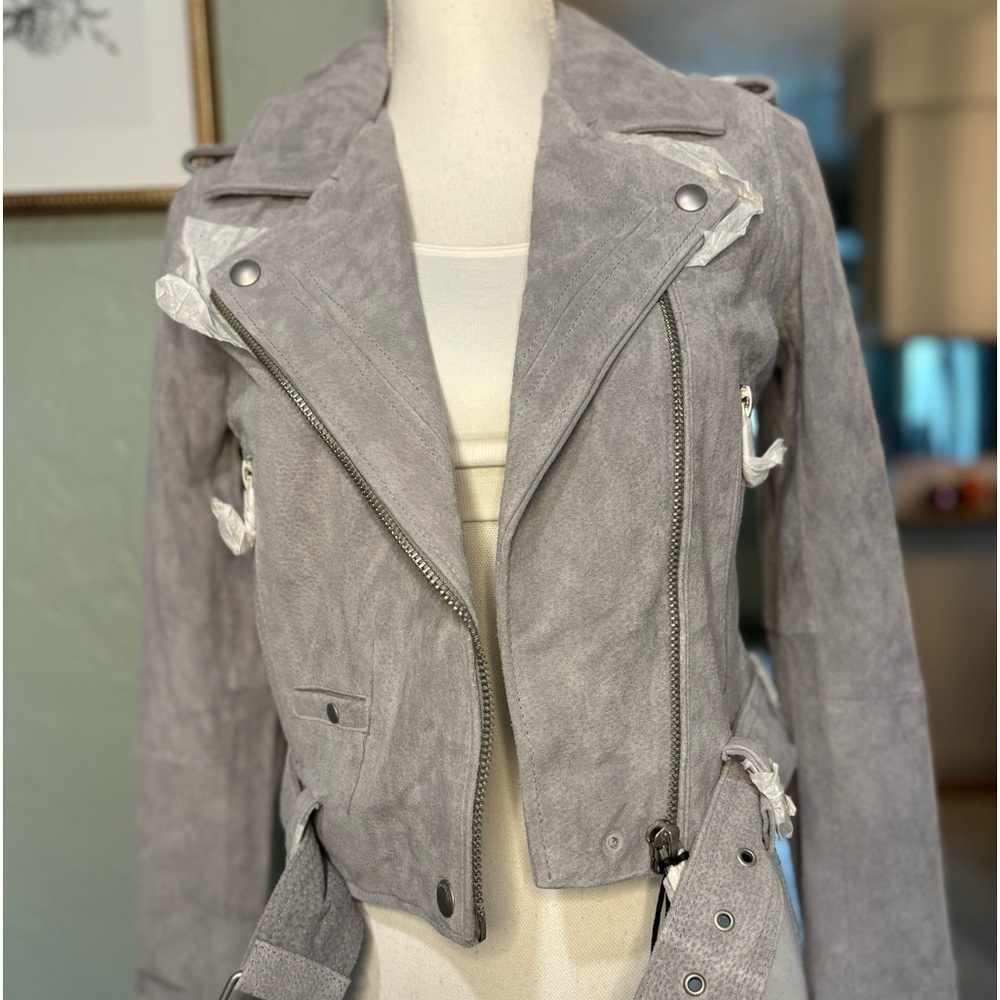 BLANK NYC Moto suede Jacket size XS NWT - Picture 11 of 16